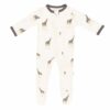 Kyte-BABY Zippered Footie in Giraffe