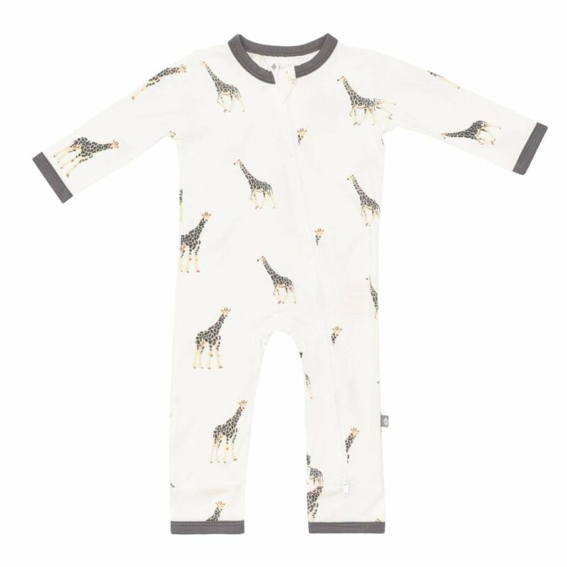 Kyte BABY Zippered Romper in Giraffe