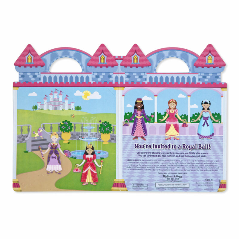 Princess sticker set backdrop