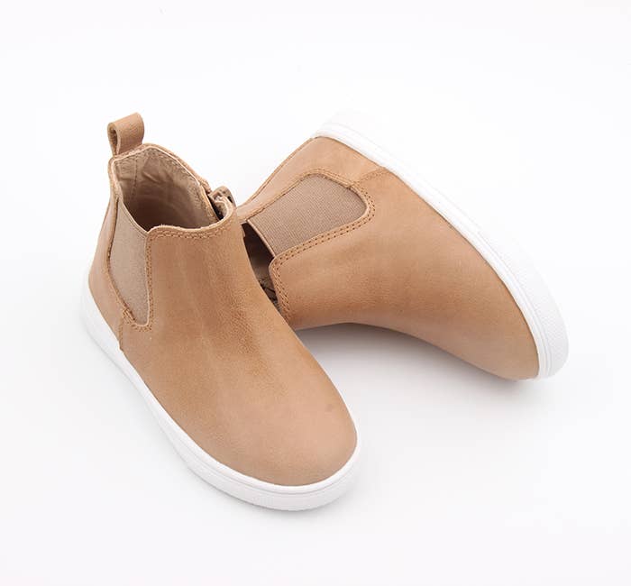 Soft Sole and Hard Sole Brown Leather Boots for Babies and Toddlers by Consciously Baby