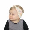 White Knotted Headband with Bright Floral Pattern for Babies and Toddlers