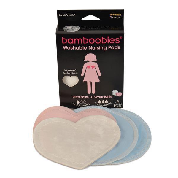 Bamboobies Bamboo Reusable Nursing Pads Starter Combo Pack