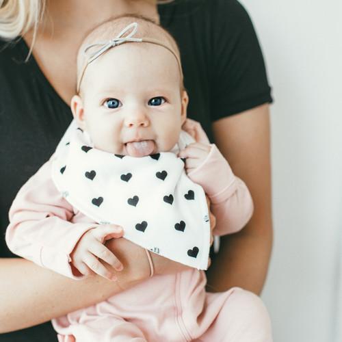 Copper Pearl Blush Baby Bandana Bib Set 4-Pack