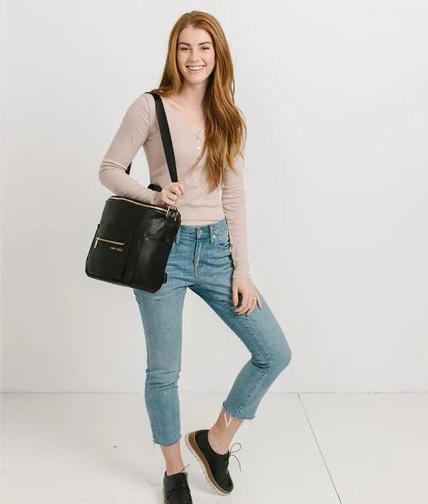 Fawn Mini Diaper Bag in Black 3