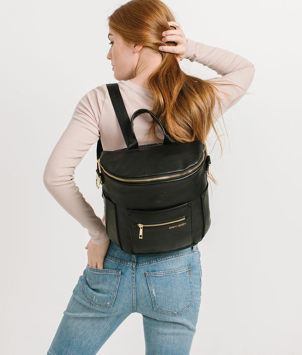 Fawn Mini Diaper Bag in Black 4