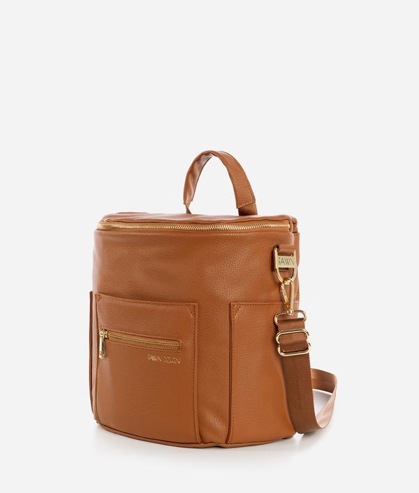 Brown Mini Fawn Diaper Bag Available at Blossom