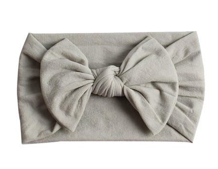 Emerson and Friends Grey Bow Baby Headband