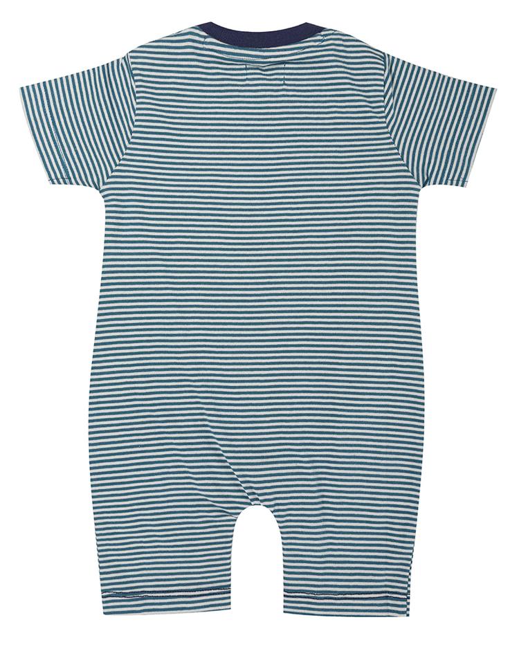 Green Stripe Tiger Romper