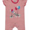 Pink Stripe Zebra Romper Lilly and Sid