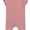 Organic Pink Striper Zebra Romper