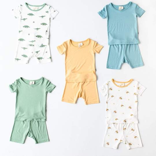 Kyte Baby Short Sleeve Pajama Set in Buzz