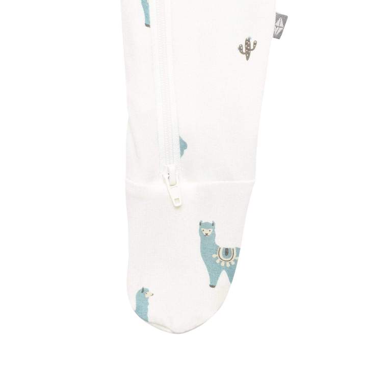 Kyte Alpaca Print Sleeper Footie with Zipper
