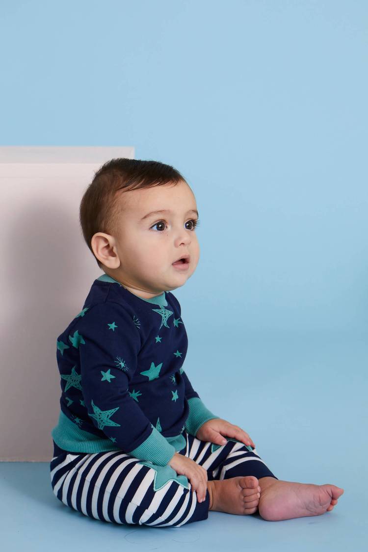Star Print Sweatshirt and Joggers Set by Lilly + Sid- FINAL SALE