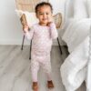 Little Sleepies Pastel Rainbow Two-Piece Bamboo Pajama Set