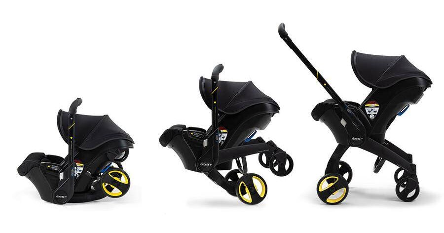 Midnight Car Seat and Stroller All-In-One Doona