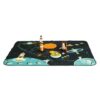 Space Themed Playset for Babies and Toddlers with Wooden Toys and Space Theme Playmat