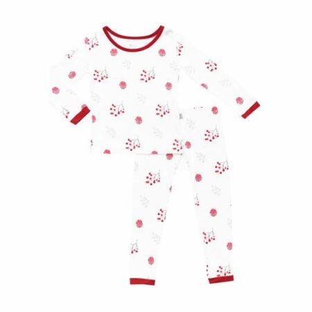 Kyte BABY Toddler Pajama Set in Holly Berry