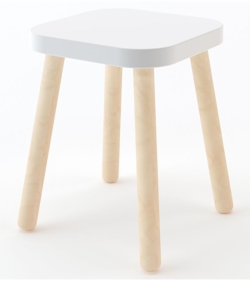 Oeuf Square Stool