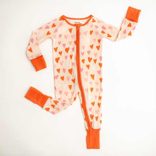 Little Sleepies Hearts Bamboo Sleeper