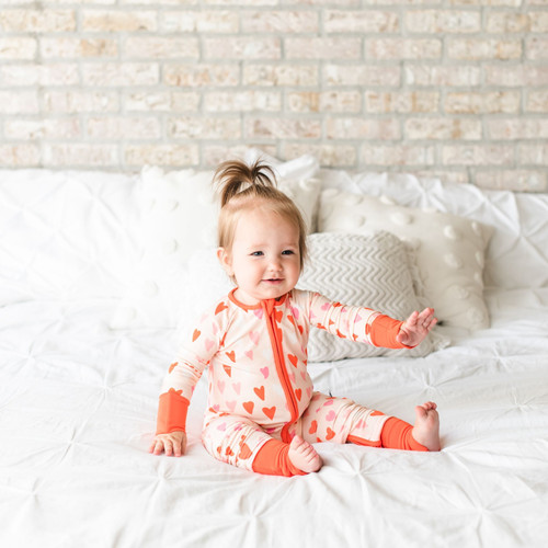 Little Sleepies Hearts Bamboo Sleeper