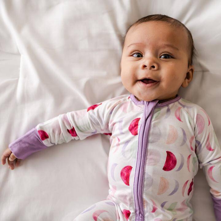 Little Sleepies Luna Mauve Bamboo Viscose Zippy