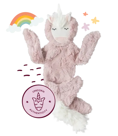 Slumberkins Rose Unicorn Snuggler Lovey and Book Bundle