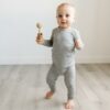 Little Sleepies Heather Gray Bamboo Viscose toddler Pajama Set