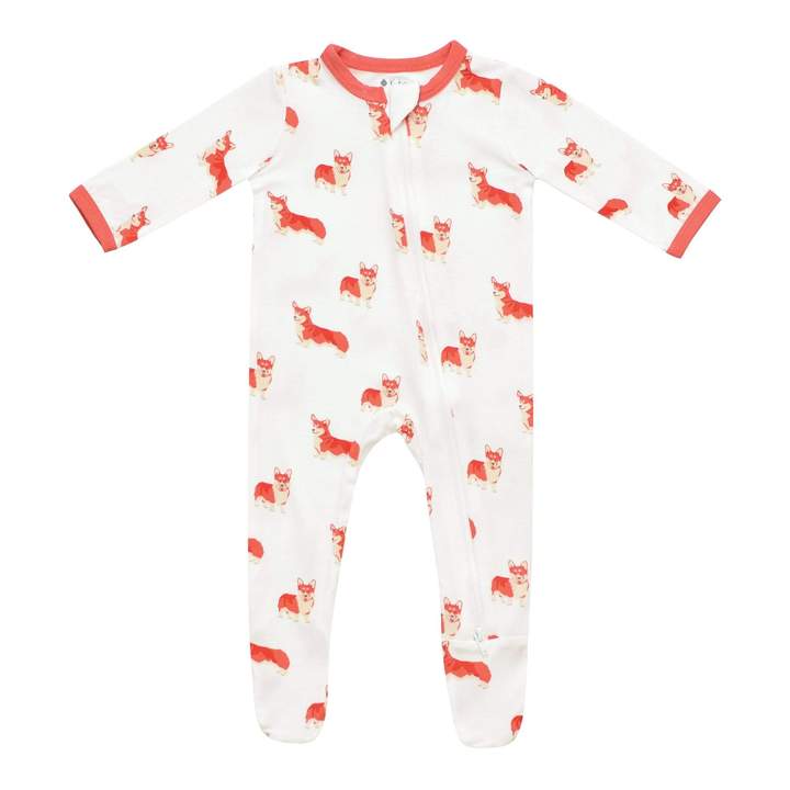 Kyte BABY Zippered Footie in Corgi