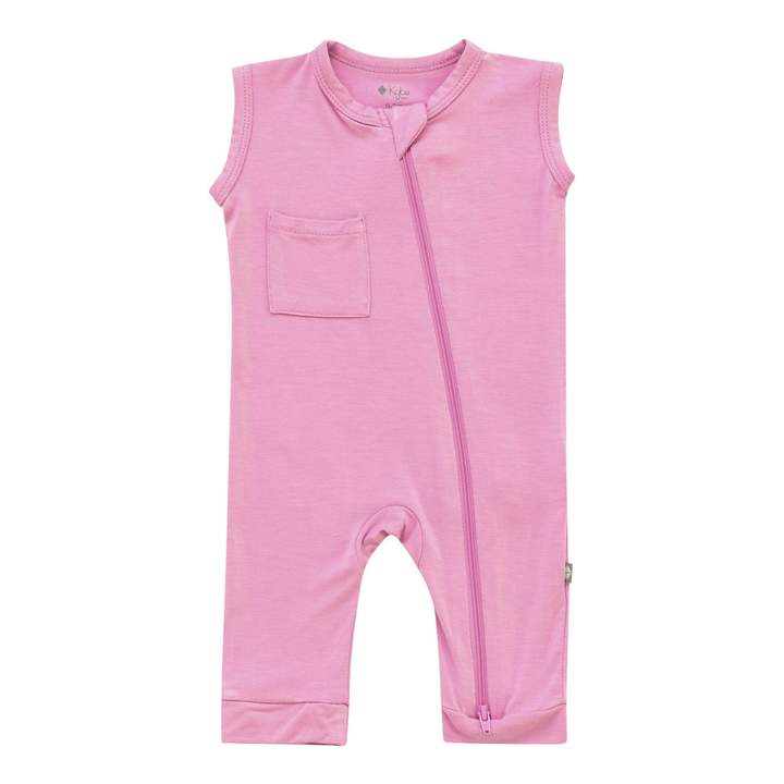 Kyte BABY Zippered Sleeveless Romper in Bubblegum