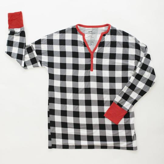 Bamboo Women's Pajamas Black and White Plaid