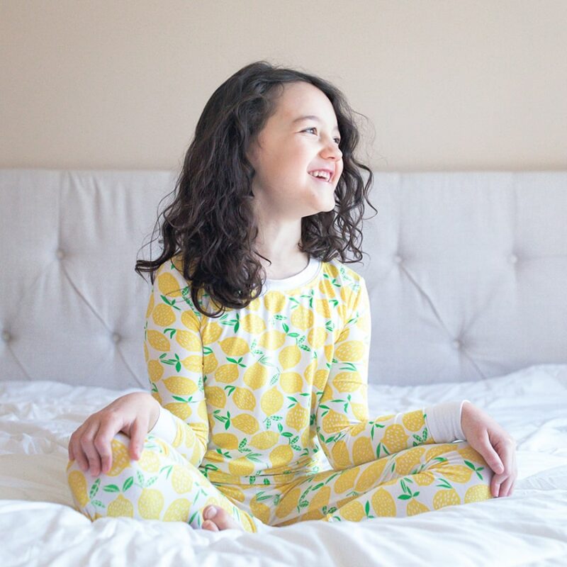 Little Sleepies Lemons Bamboo Viscose Long Sleeve Two-Piece Pajama Set