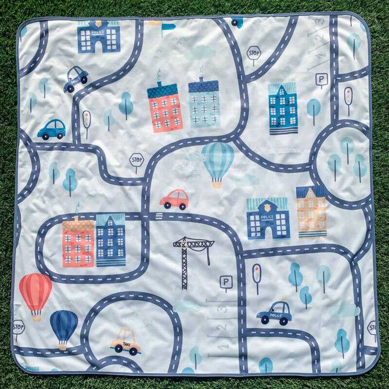 BapronBaby Tiny Town Splash Mat Waterproof High Chair Mat