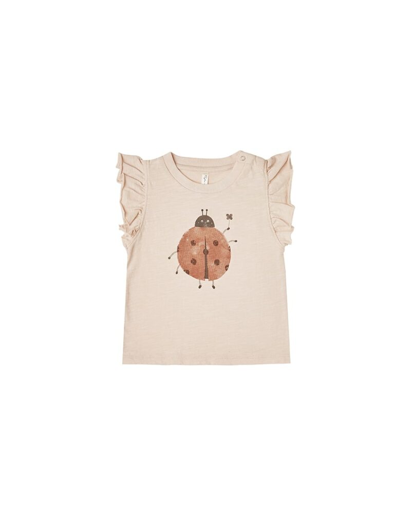 Rylee + Cru Ladybug Ruffle Tank