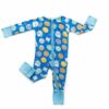 Little Sleepies Blue Cookies & Milk Bamboo Viscose Convertible Zippy