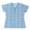 Little Sleepies Blue Rainbows Short Sleeve Bamboo Viscose Women's Pajama Top