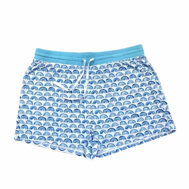 Little Sleepies Blue Rainbows Bamboo Viscose Women's Pajama Shorts