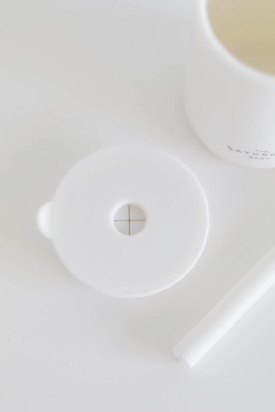 The Saturday Baby Silicone Straw Cup in Cloud