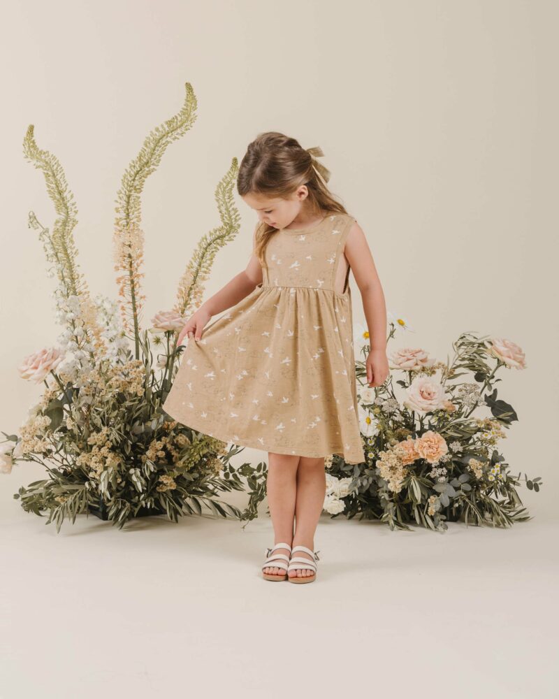 Rylee + Cru Clouds Layla Dress in Almond