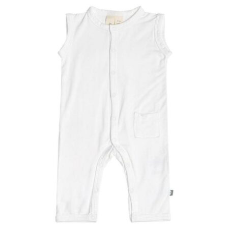 Kyte BABY Sleeveless Romper in Cloud