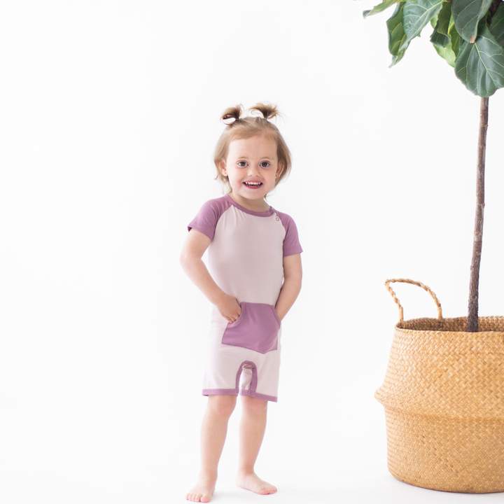 Kyte BABY Short All in Blush & Mulberry