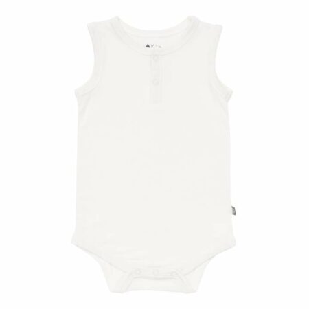 Kyte BABY Sleeveless Bodysuit in Cloud