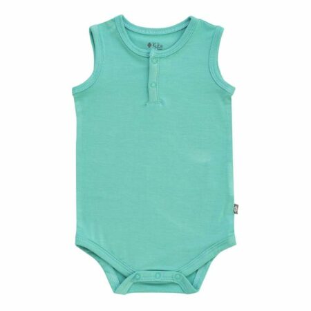 Kyte BABY Sleeveless Bodysuit in Jade