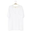 Kyte BABY Women's Relaxed V-Neck in Snow