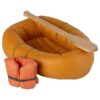 Maileg Rubber Boat in Dusty Yellow for Mouse