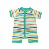 Little Sleepies Summer Stripe Shorty Bamboo Viscose Zippy