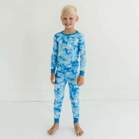 Little Sleepies Milky Way Tie Dye Bamboo Viscose Two-Piece Pajama Set