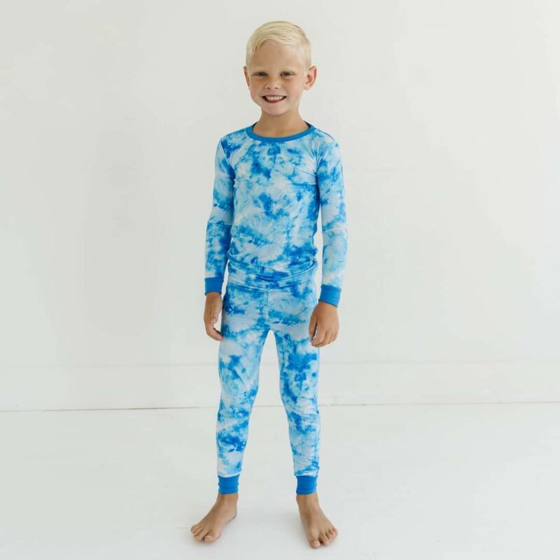 Little Sleepies Milky Way Tie Dye Bamboo Viscose Two-Piece Pajama Set