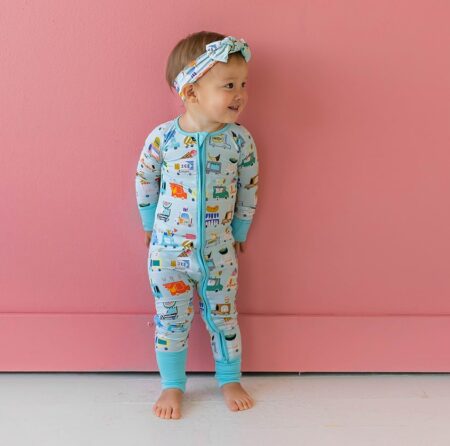 Little Sleepies Food Trucks Bamboo Viscose Zippy