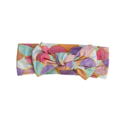 Little Sleepies Mermaid Scales Bamboo Viscose Bow Headband