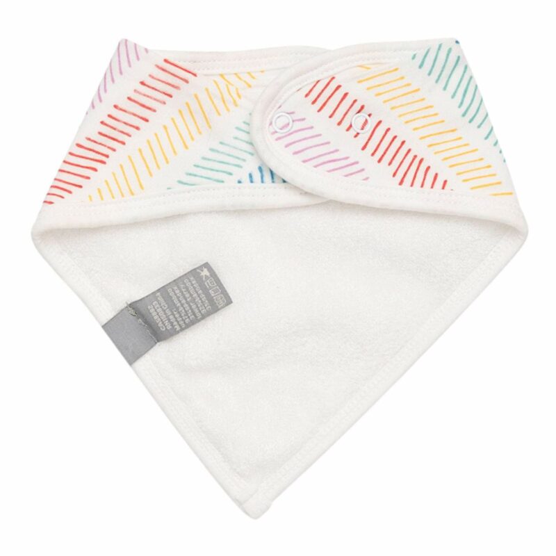 Kyte BABY Printed Bib in Herringbone